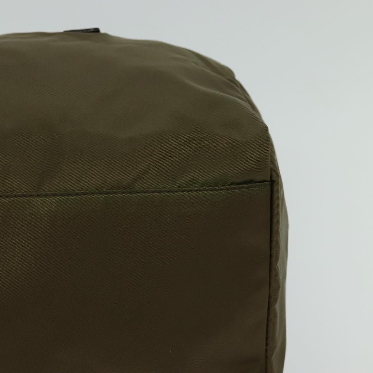 Prada Tessuto Khaki Synthetic Travel Bag (Pre-Owned)