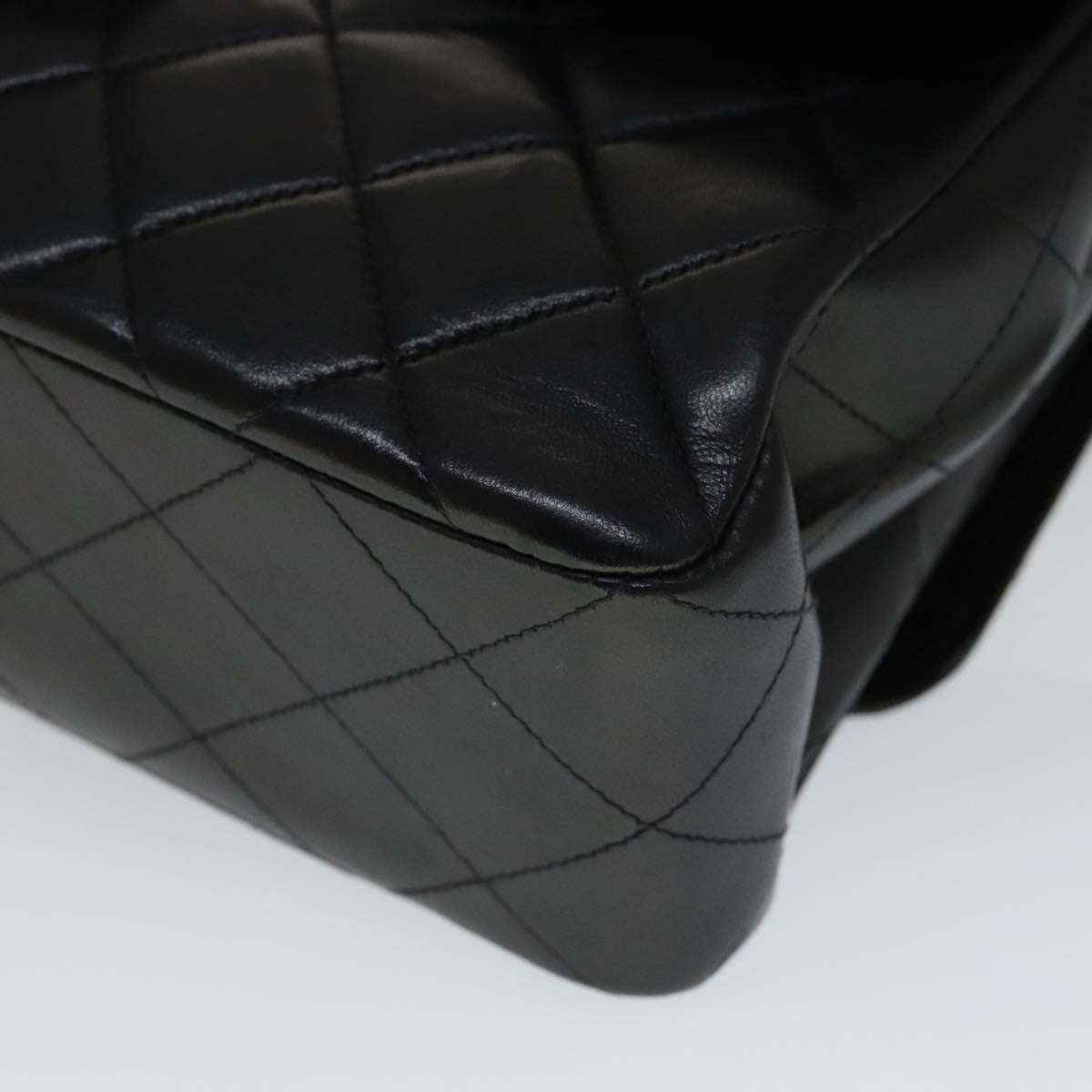 Chanel Timeless/Classique Black Leather Handbag (Pre-Owned)