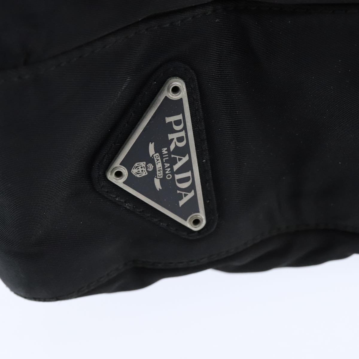 Prada Saffiano Black Synthetic Handbag (Pre-Owned)
