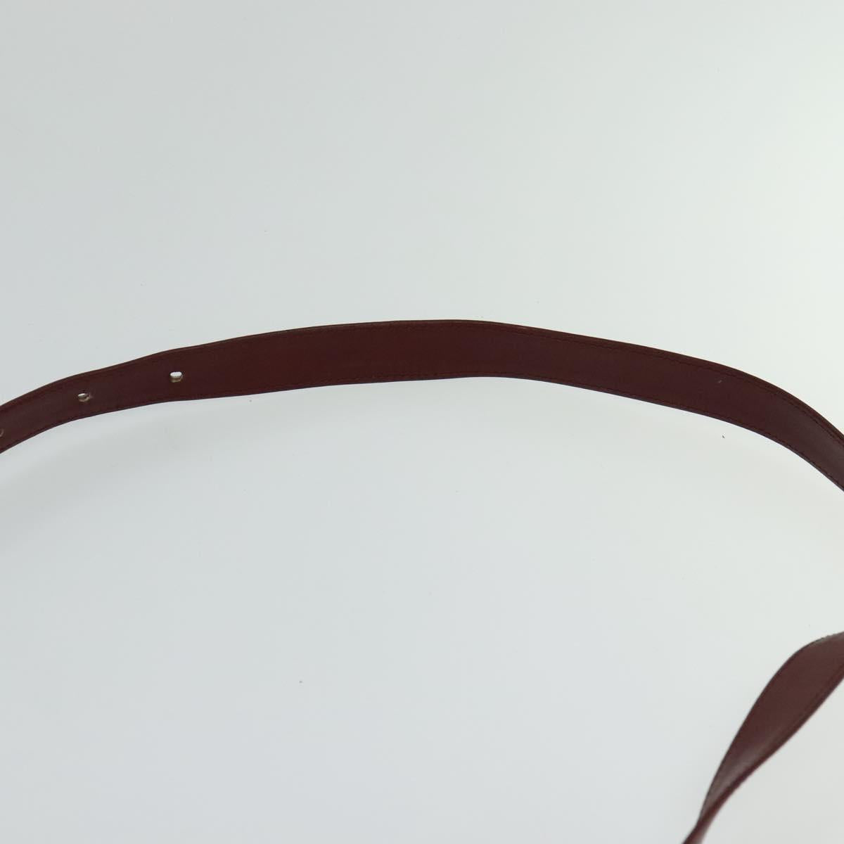 Cartier Must De Cartier Burgundy Suede Shoulder Bag (Pre-Owned)