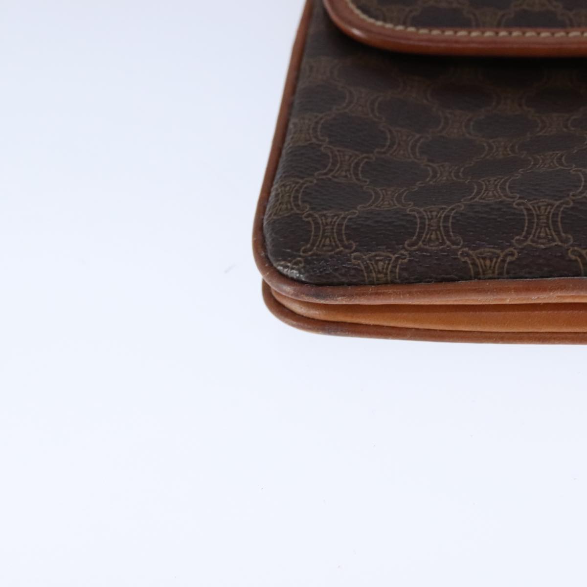 Céline Macadam Brown Canvas Shoulder Bag (Pre-Owned)