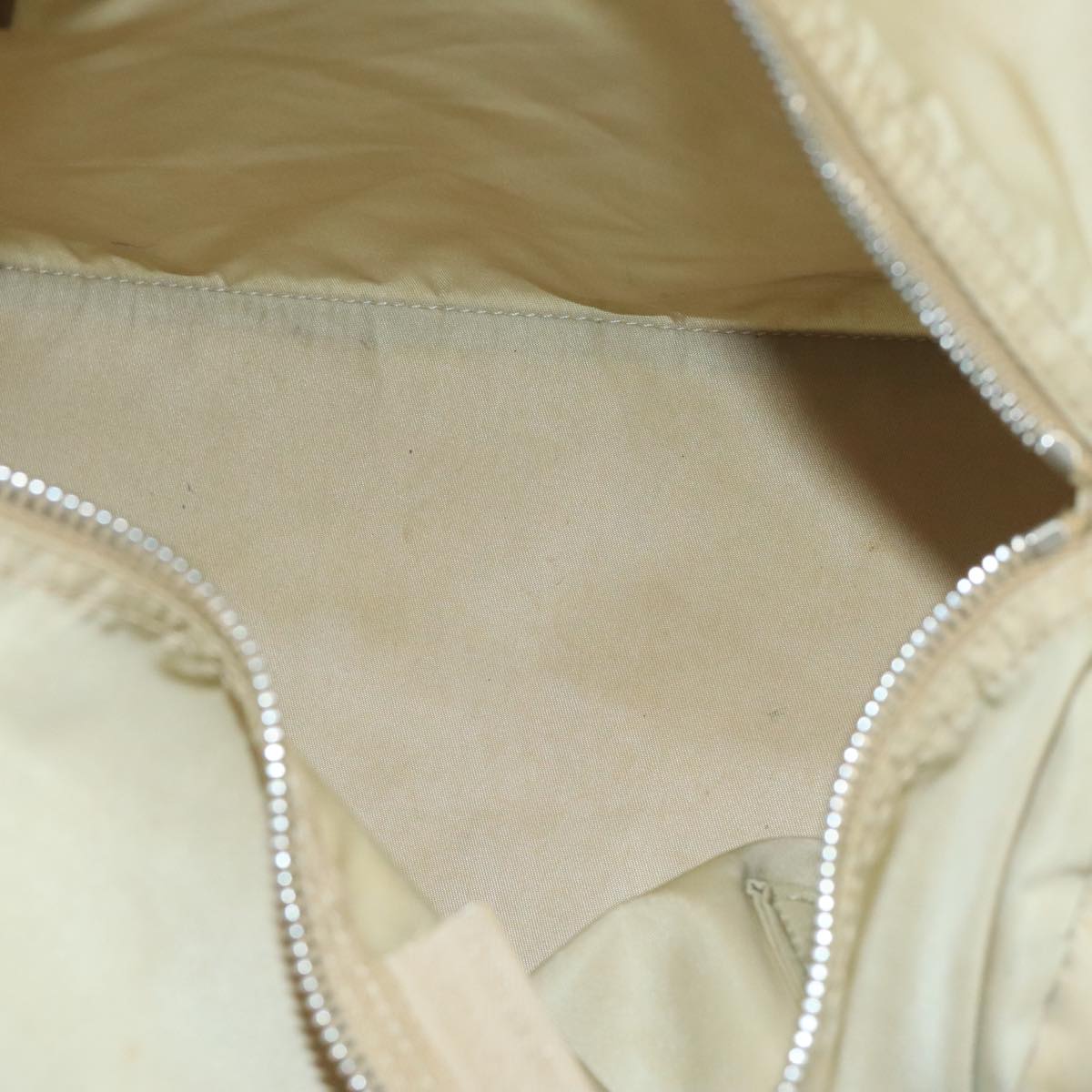 Prada Re-Nylon Beige Synthetic Handbag (Pre-Owned)