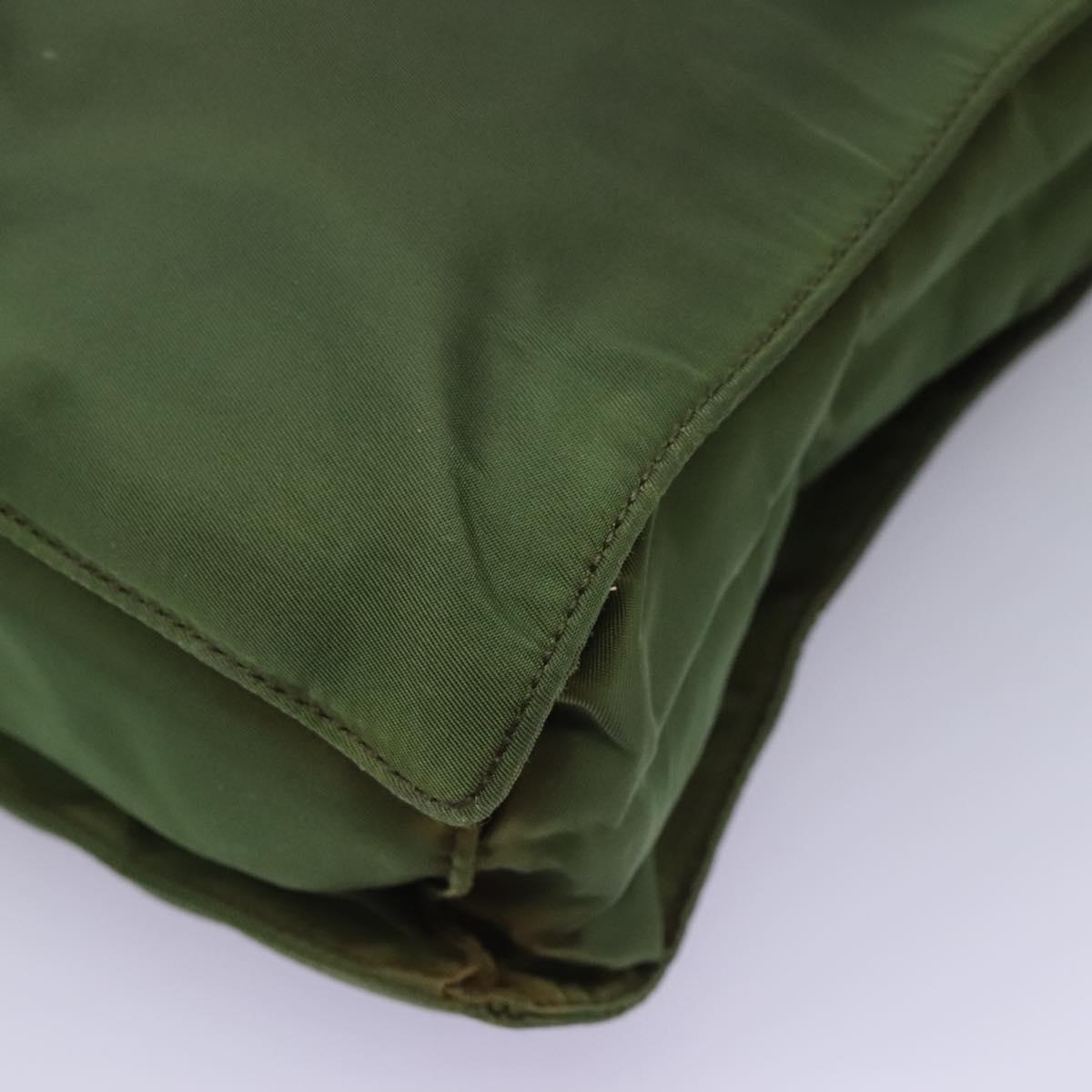 Prada Tessuto Green Synthetic Handbag (Pre-Owned)