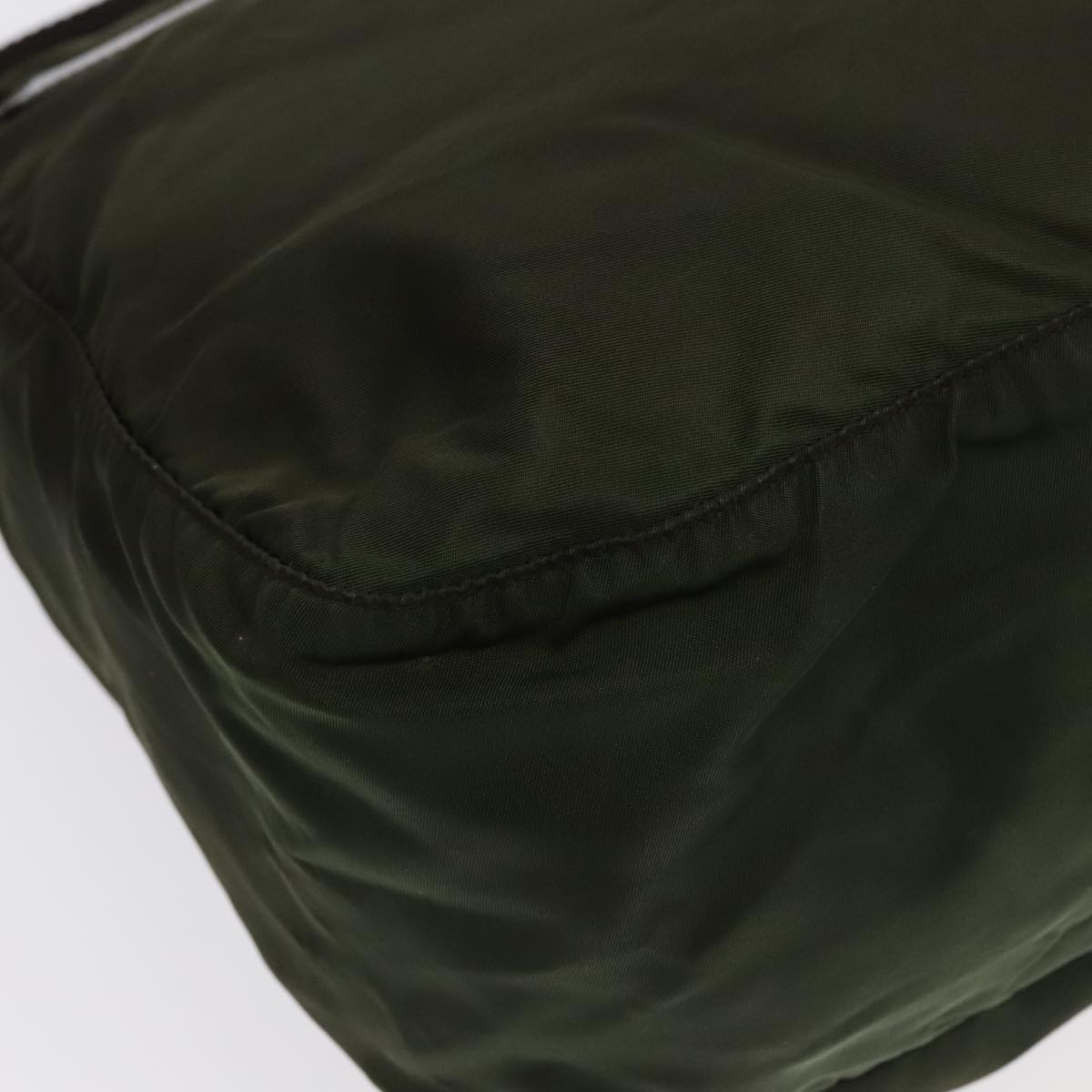 Prada Re-Edition Khaki Synthetic Shoulder Bag (Pre-Owned)