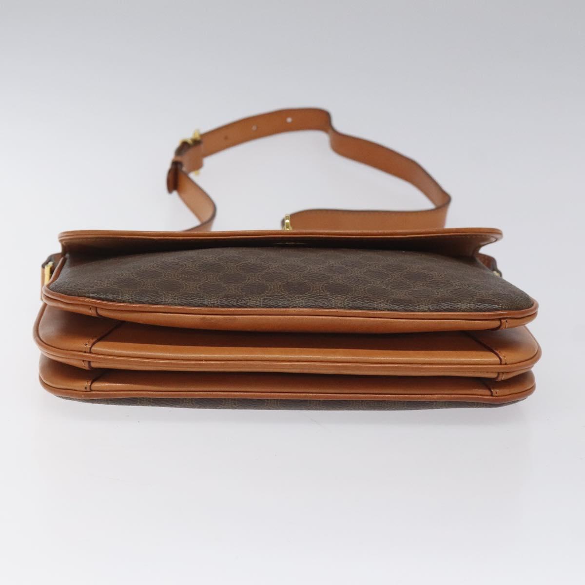 Céline Macadam Brown Canvas Shoulder Bag (Pre-Owned)