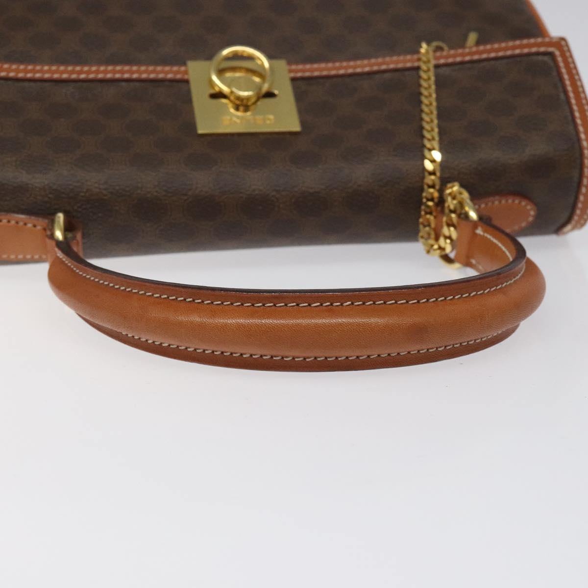 Céline Macadam Brown Canvas Handbag (Pre-Owned)