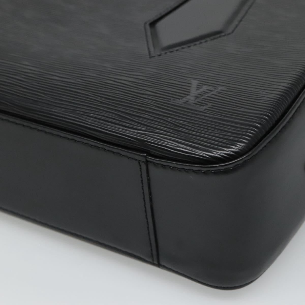 Louis Vuitton Voltaire Black Leather Shoulder Bag (Pre-Owned)