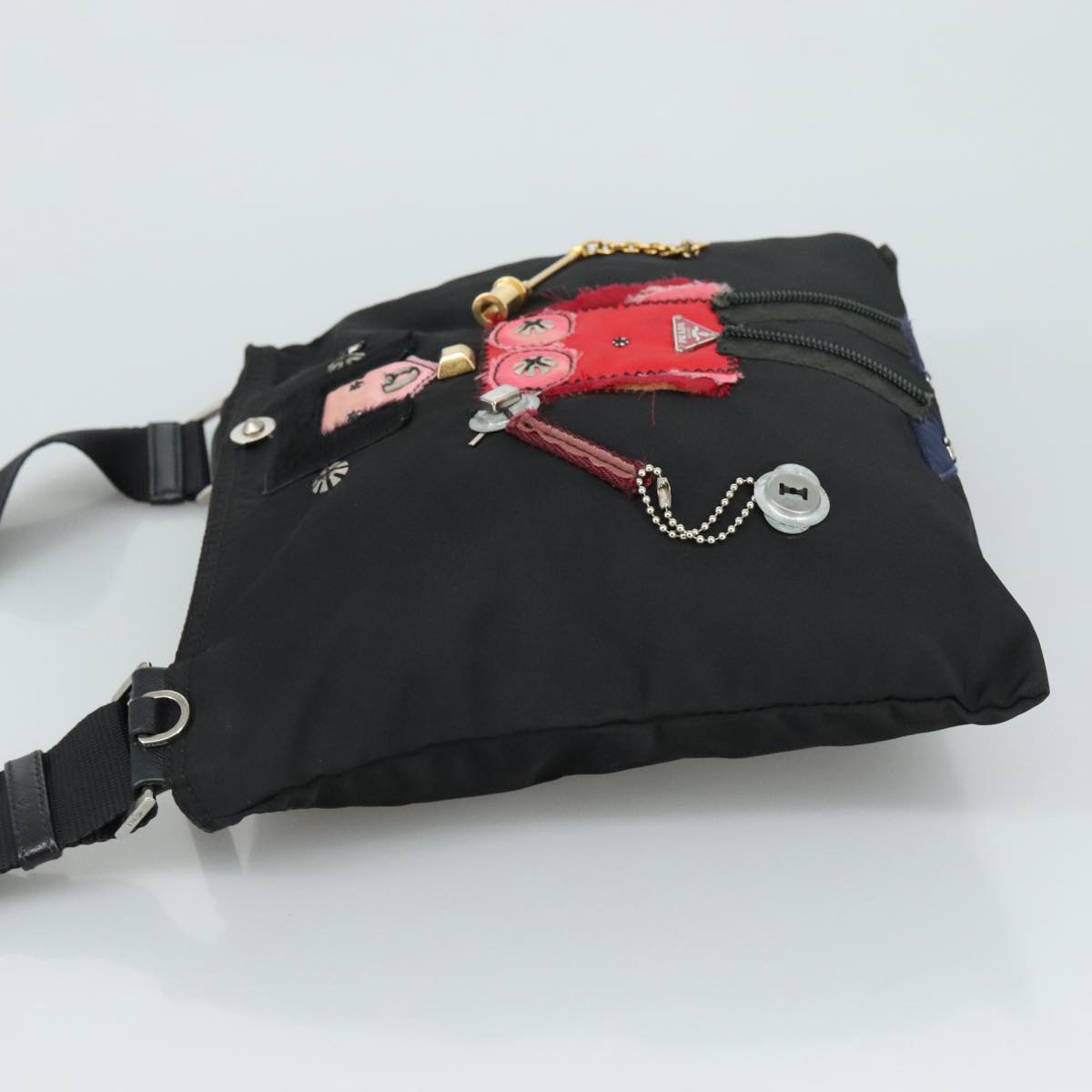 Prada Black Synthetic Shoulder Bag (Pre-Owned)