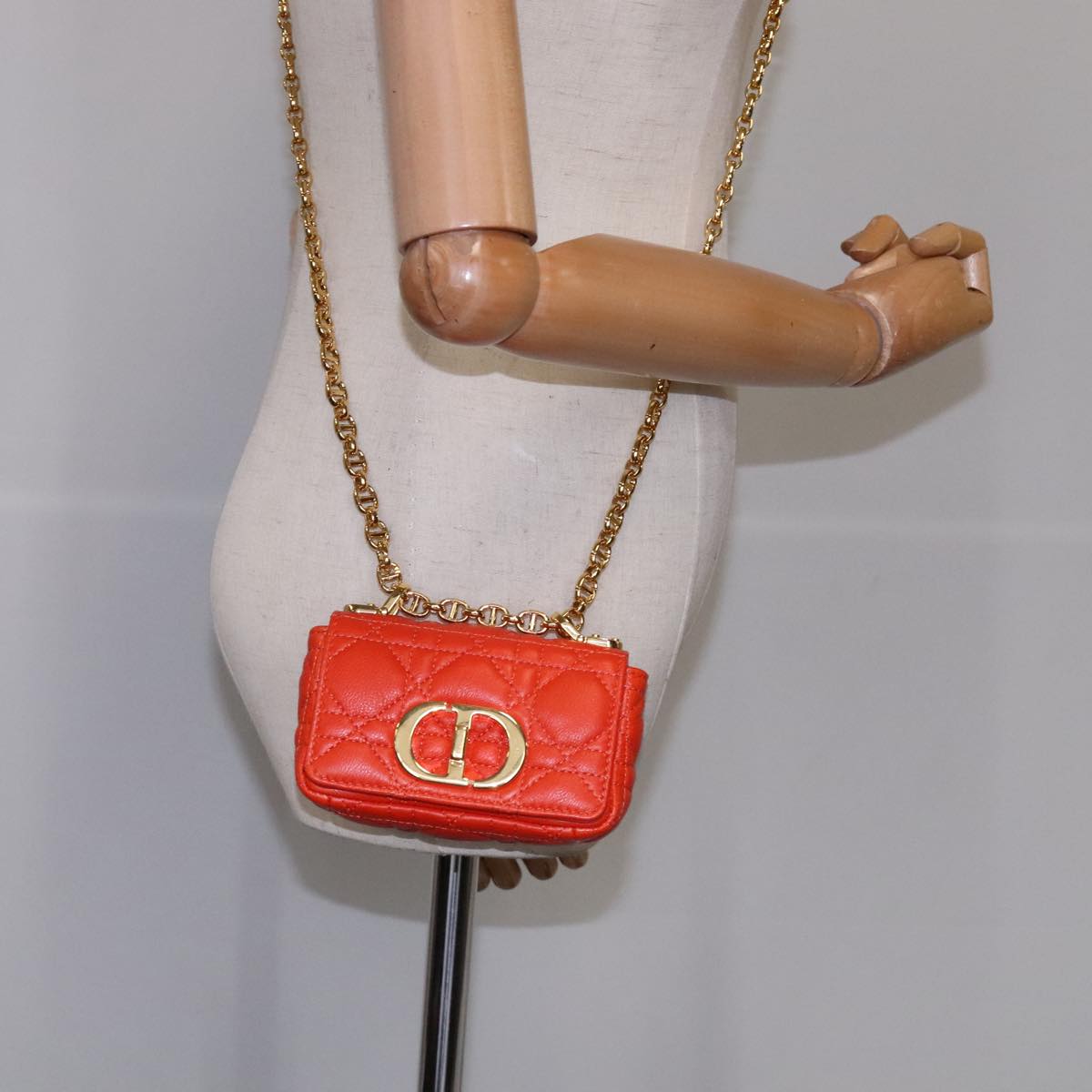 Dior Orange Leather Shoulder Bag (Pre-Owned)