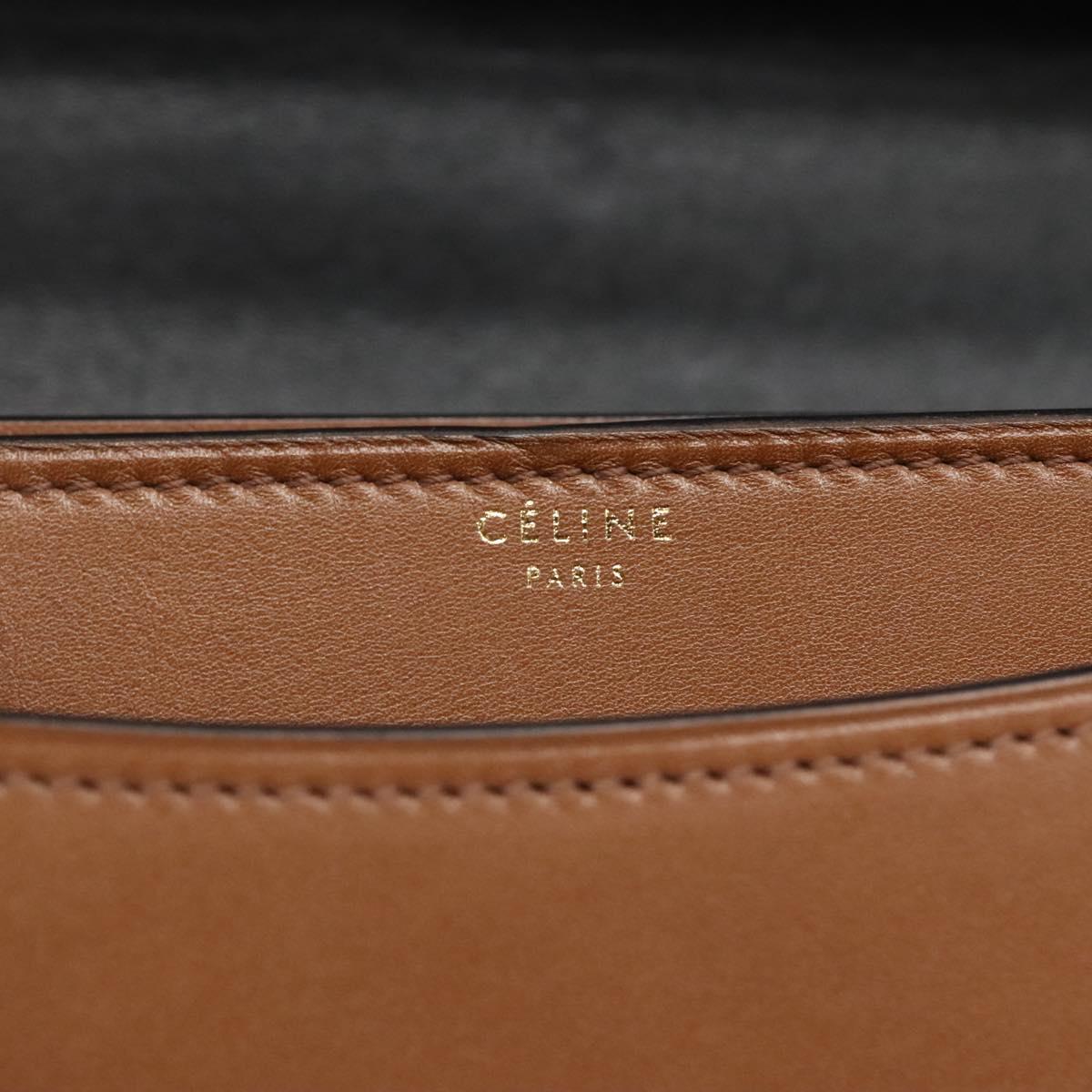 Céline Case Flap Black Leather Shoulder Bag (Pre-Owned)