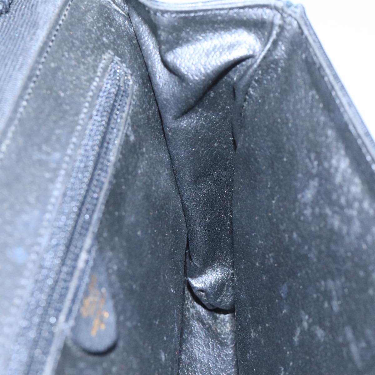 Céline Logo Du Cercle Black Leather Shoulder Bag (Pre-Owned)
