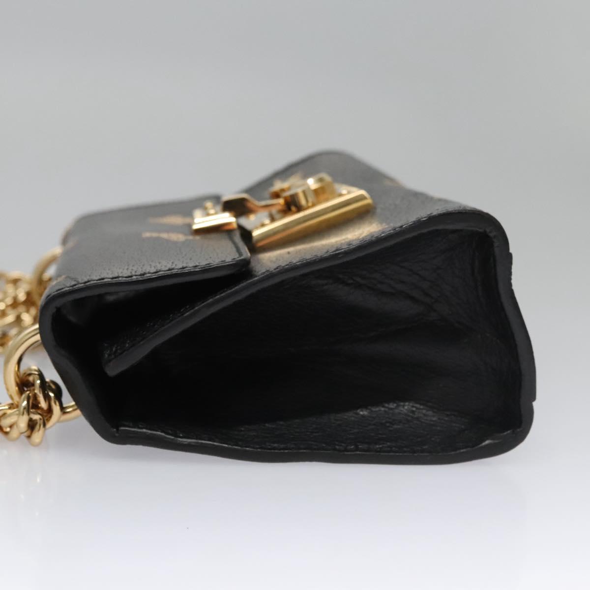 Gucci Padlock Black Leather Shoulder Bag (Pre-Owned)