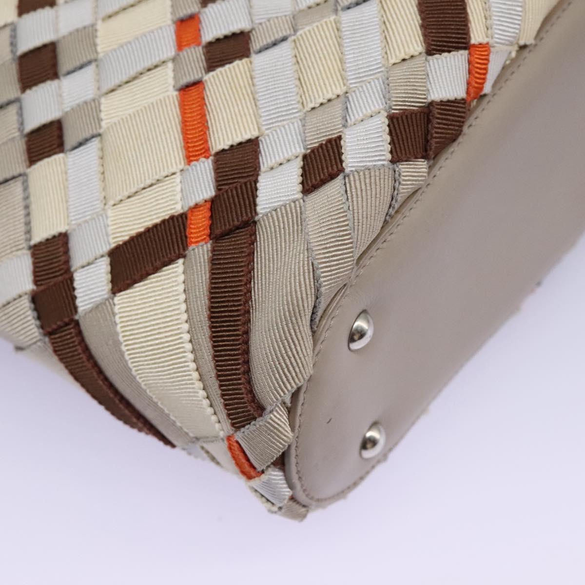 Salvatore Ferragamo Woven Multicolour Canvas Tote Bag (Pre-Owned)