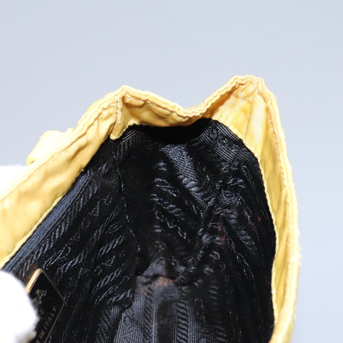 Prada Yellow Synthetic Shoulder Bag (Pre-Owned)