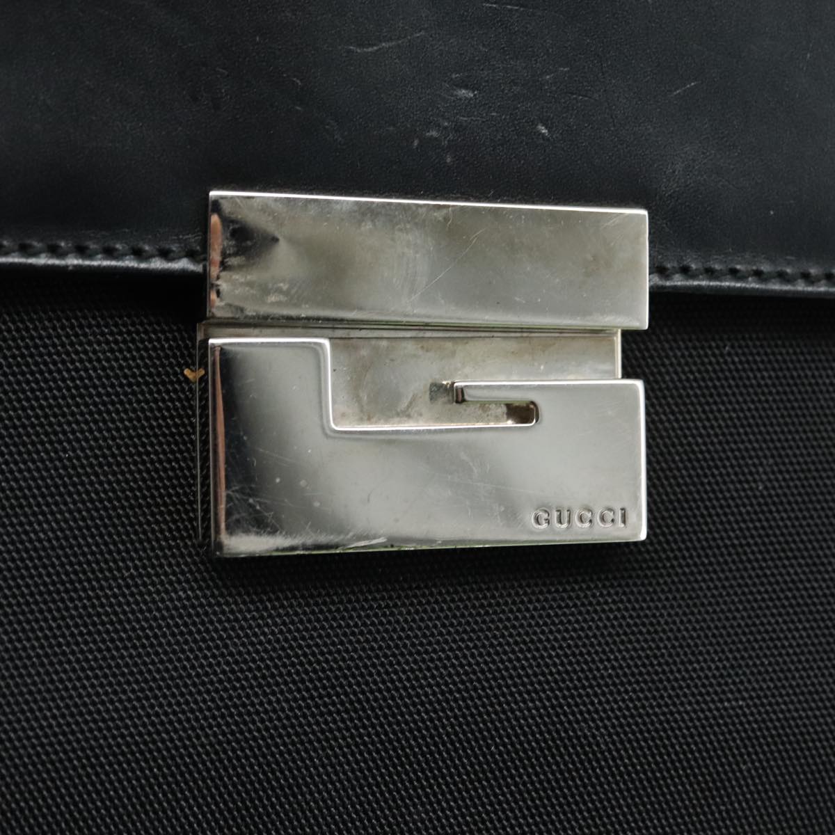 Gucci Black Synthetic Shoulder Bag (Pre-Owned)