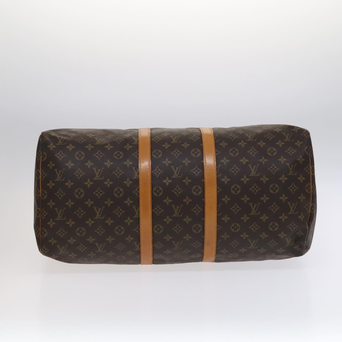 Louis Vuitton Keepall 55 Brown Canvas Travel Bag (Pre-Owned)