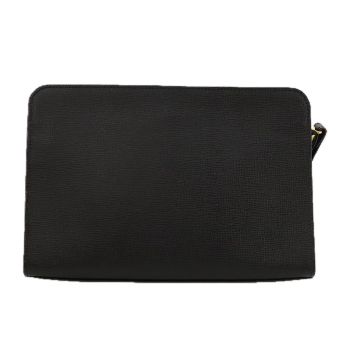 Burberry Black Leather Clutch Bag (Pre-Owned)
