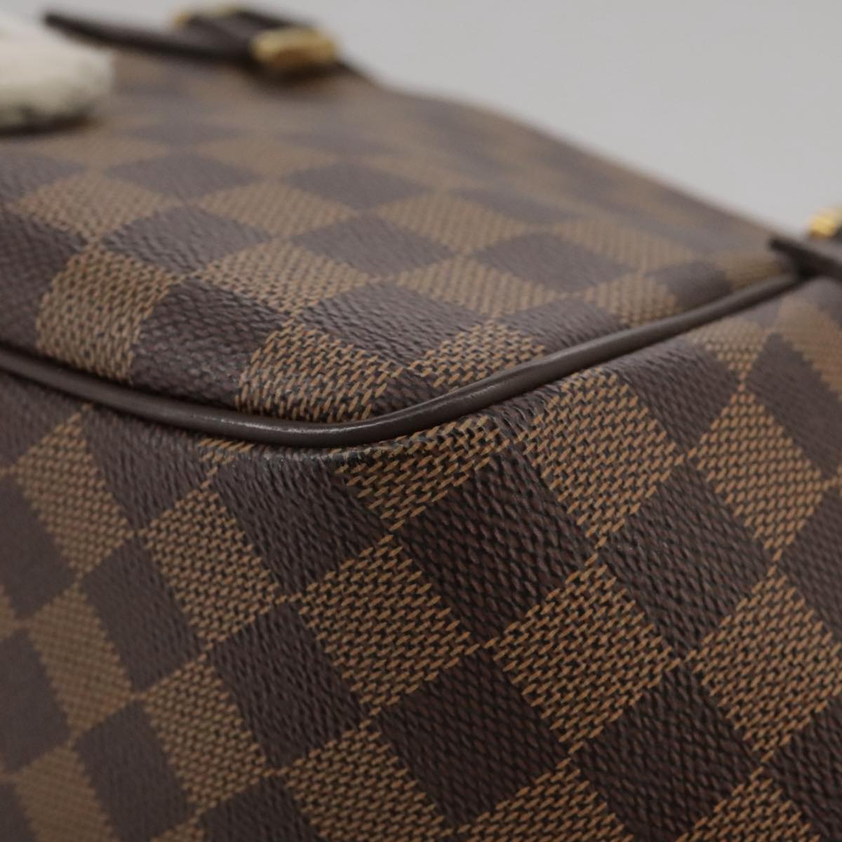 Louis Vuitton Belem Pm Brown Canvas Handbag (Pre-Owned)
