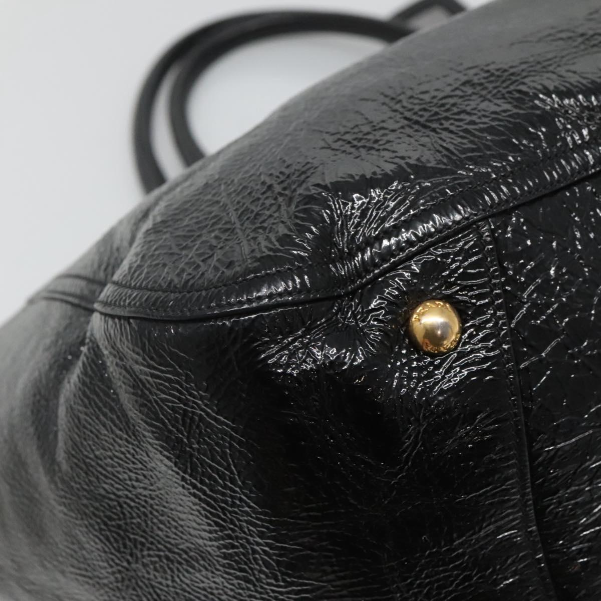 Prada Black Patent Leather Tote Bag (Pre-Owned)