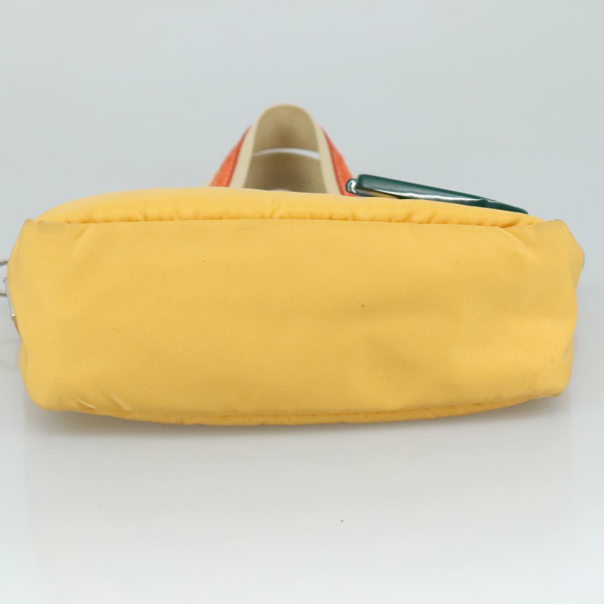 Prada Tessuto Yellow Canvas Handbag (Pre-Owned)