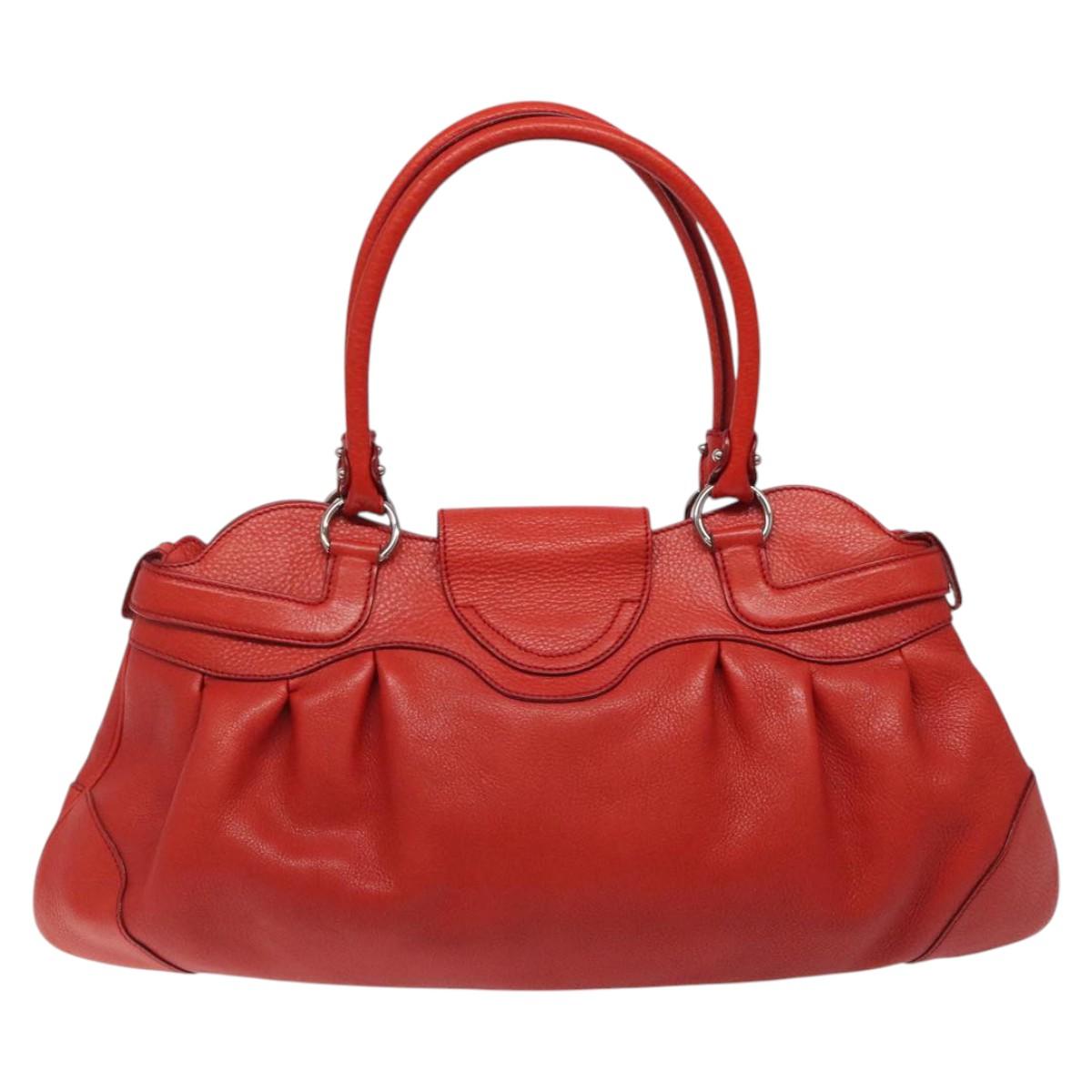 Salvatore Ferragamo Marisa Red Leather Handbag (Pre-Owned)