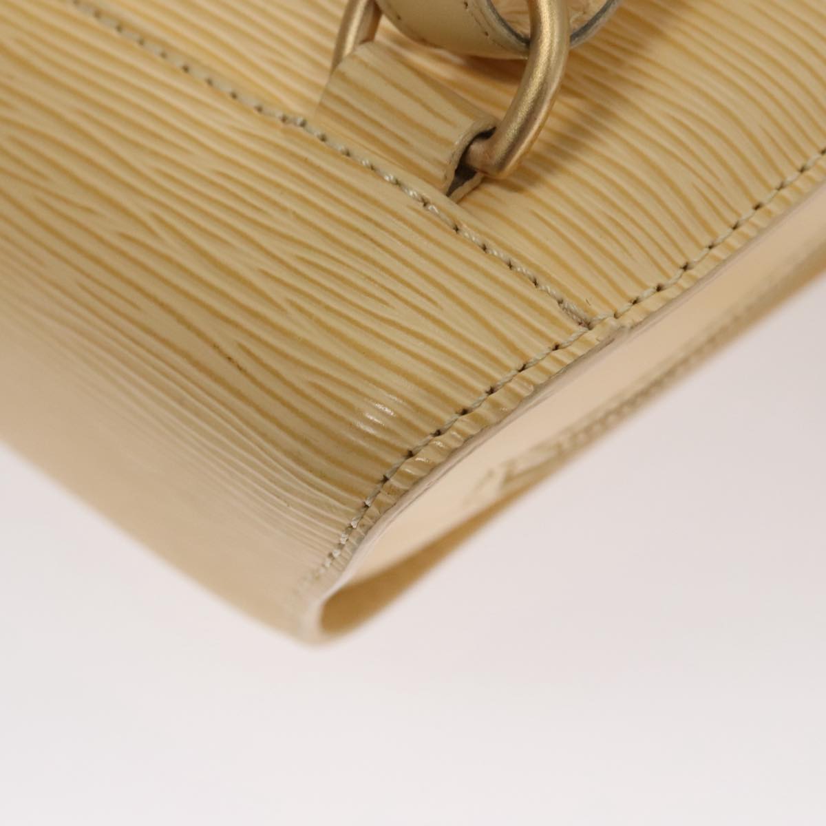 Louis Vuitton Mabillon Beige Leather Backpack Bag (Pre-Owned)