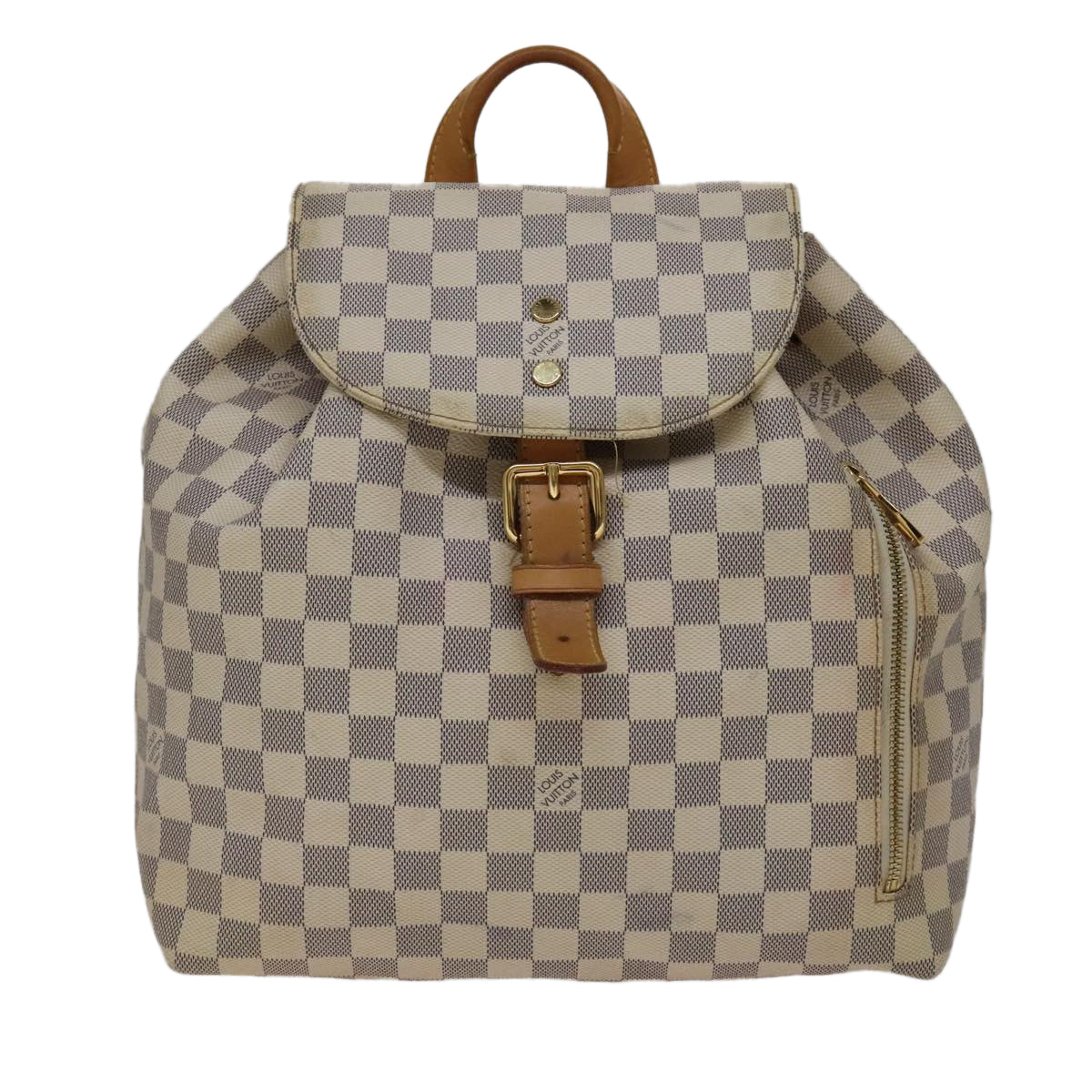 Louis Vuitton Sperone Backpack Beige Canvas Backpack Bag (Pre-Owned)