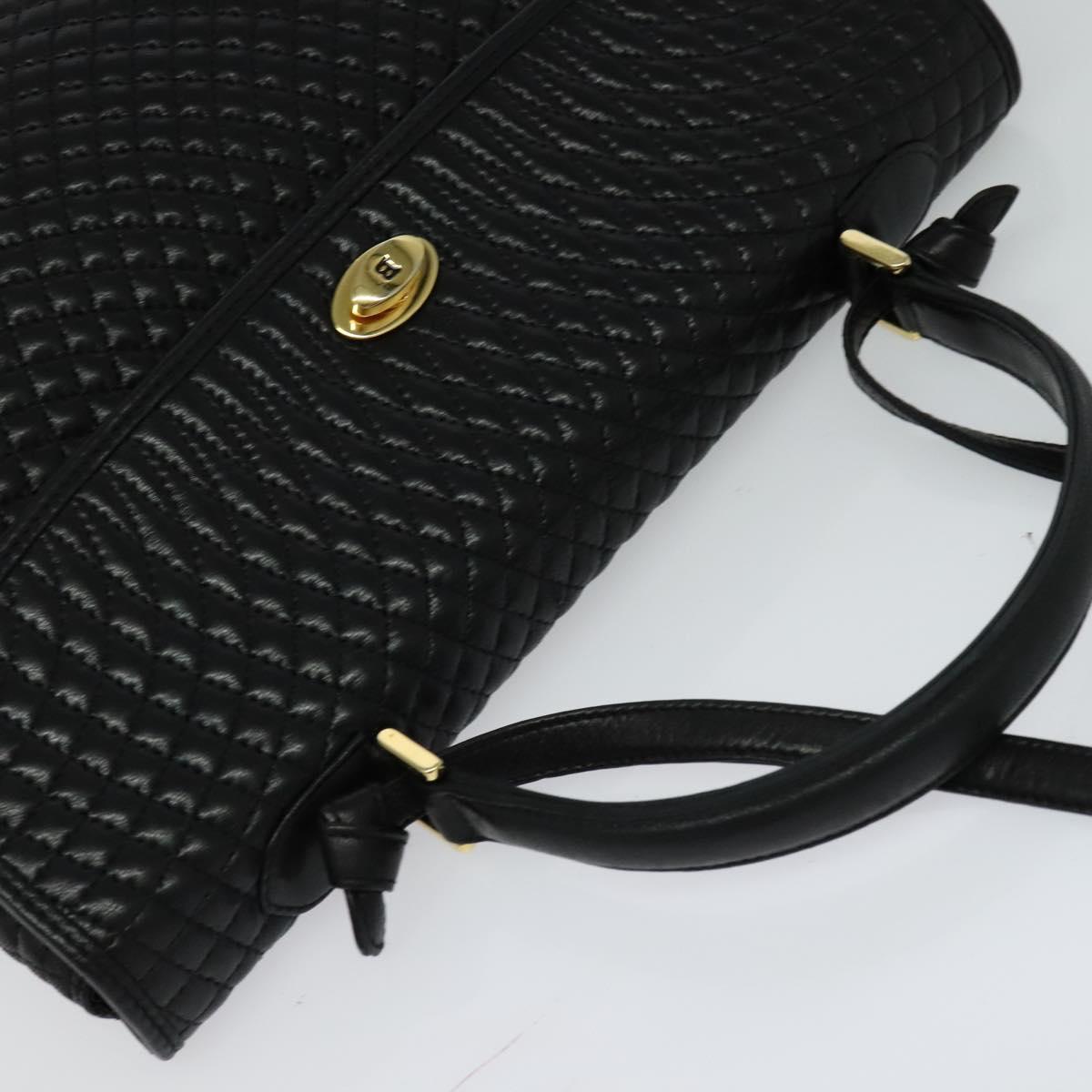 Bally Black Leather Handbag (Pre-Owned)