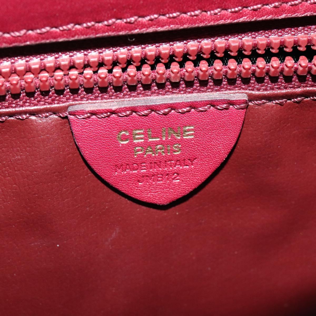 Céline Burgundy Leather Shoulder Bag (Pre-Owned)