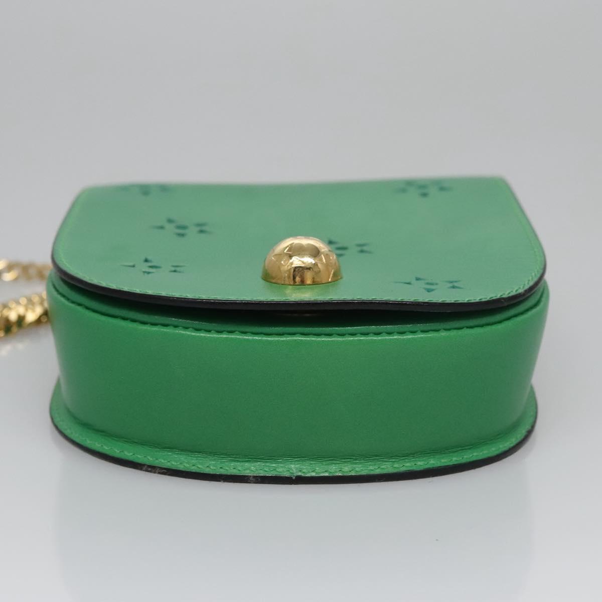 Céline Green Leather Clutch Bag (Pre-Owned)