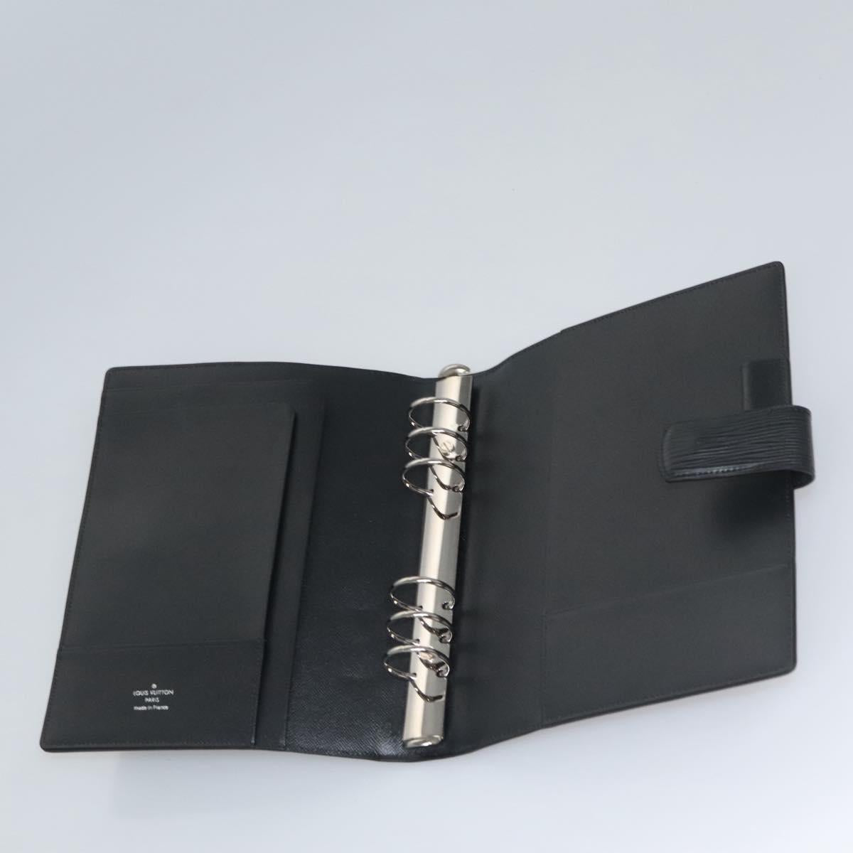 Louis Vuitton Agenda Cover Black Leather Wallet (Pre-Owned)