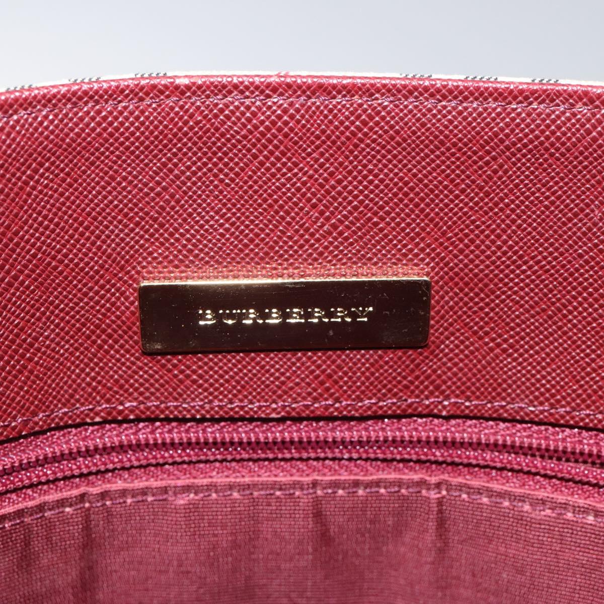 Burberry Nova Check Beige Canvas Tote Bag (Pre-Owned)