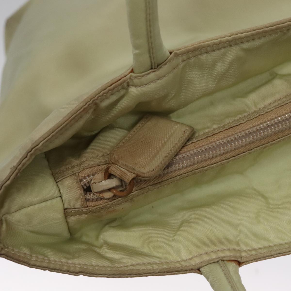 Prada Beige Synthetic Handbag (Pre-Owned)
