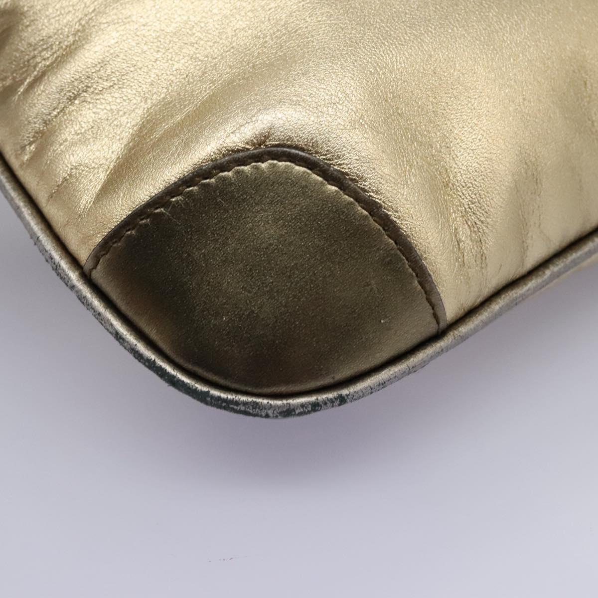 Gucci Jackie Vintage Gold Leather Shoulder Bag (Pre-Owned)