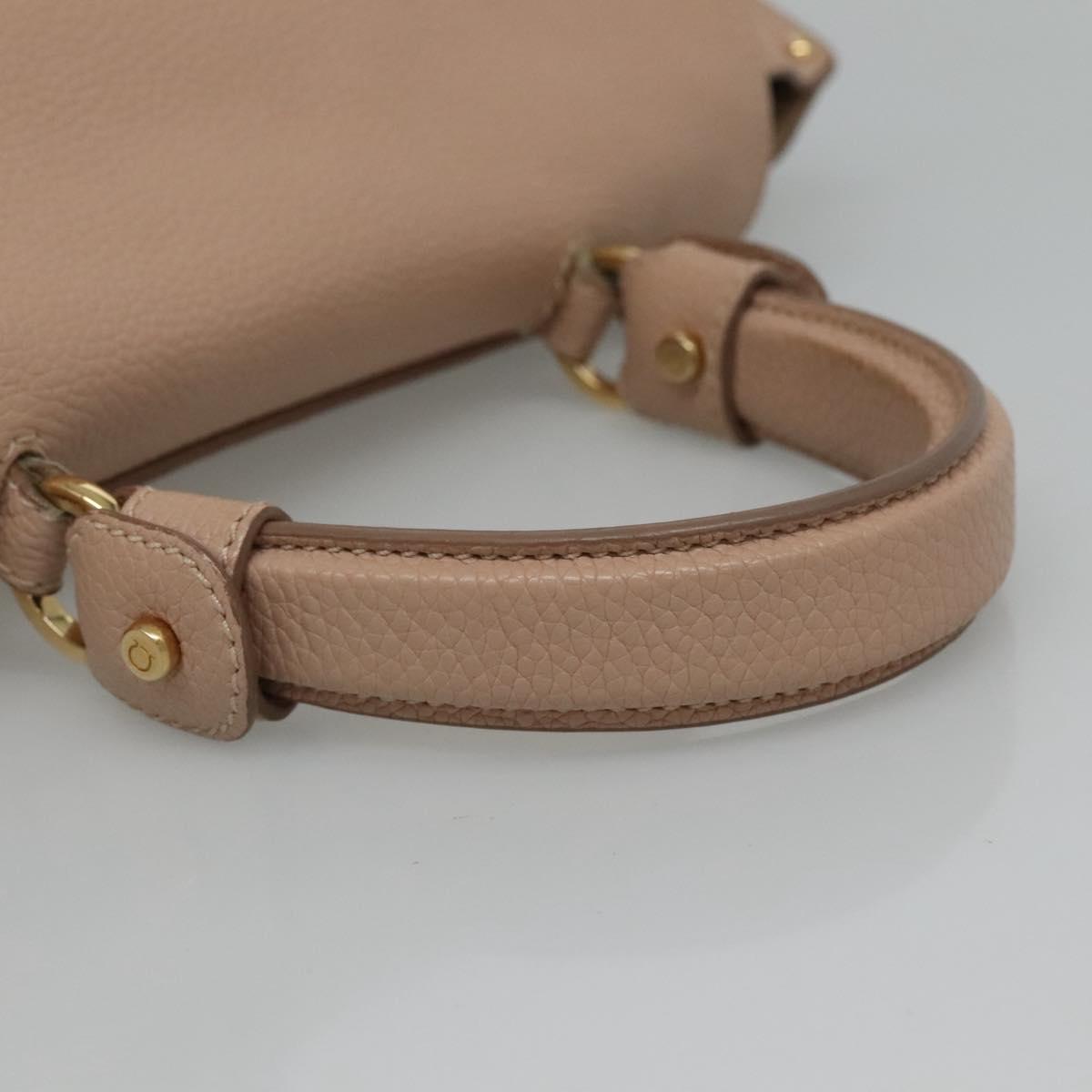 Salvatore Ferragamo Sofia Pink Leather Handbag (Pre-Owned)