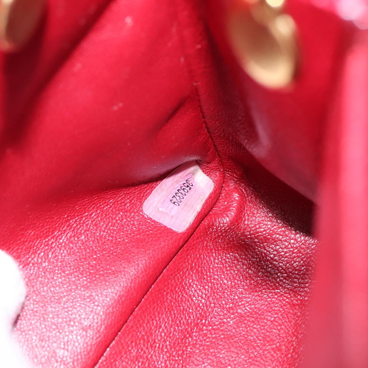 Chanel Matelassé Red Leather Shoulder Bag (Pre-Owned)