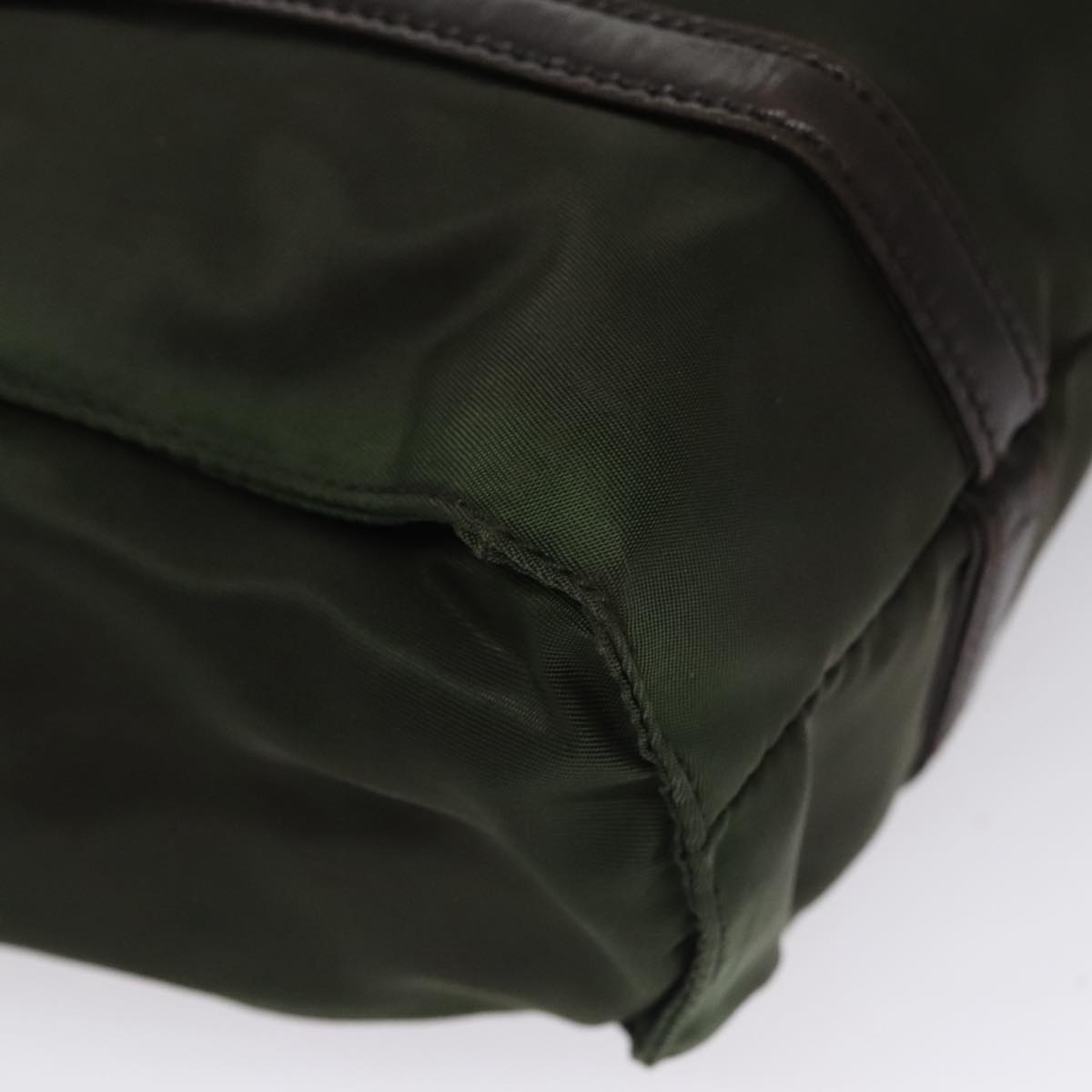Prada Tessuto Khaki Synthetic Tote Bag (Pre-Owned)