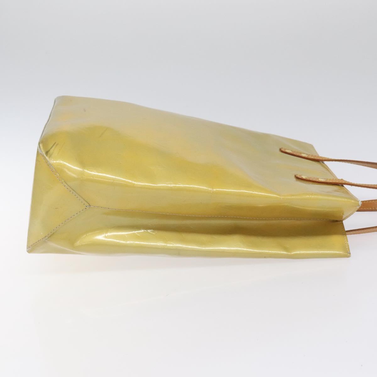 Louis Vuitton Reade Yellow Patent Leather Handbag (Pre-Owned)