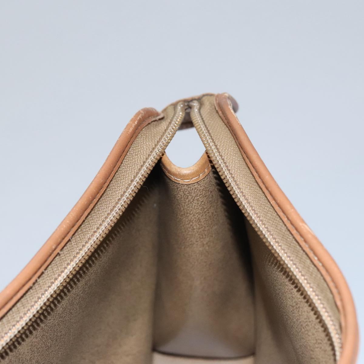Dior Honeycomb Beige Canvas Clutch Bag (Pre-Owned)