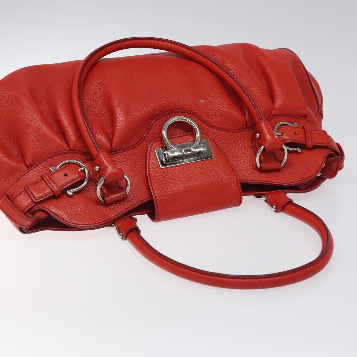 Salvatore Ferragamo Marisa Red Leather Handbag (Pre-Owned)