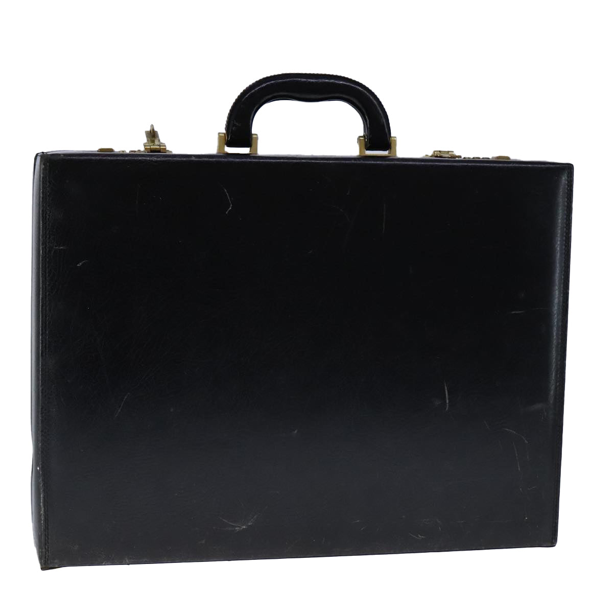 Bally Black Leather Briefcase Bag (Pre-Owned)