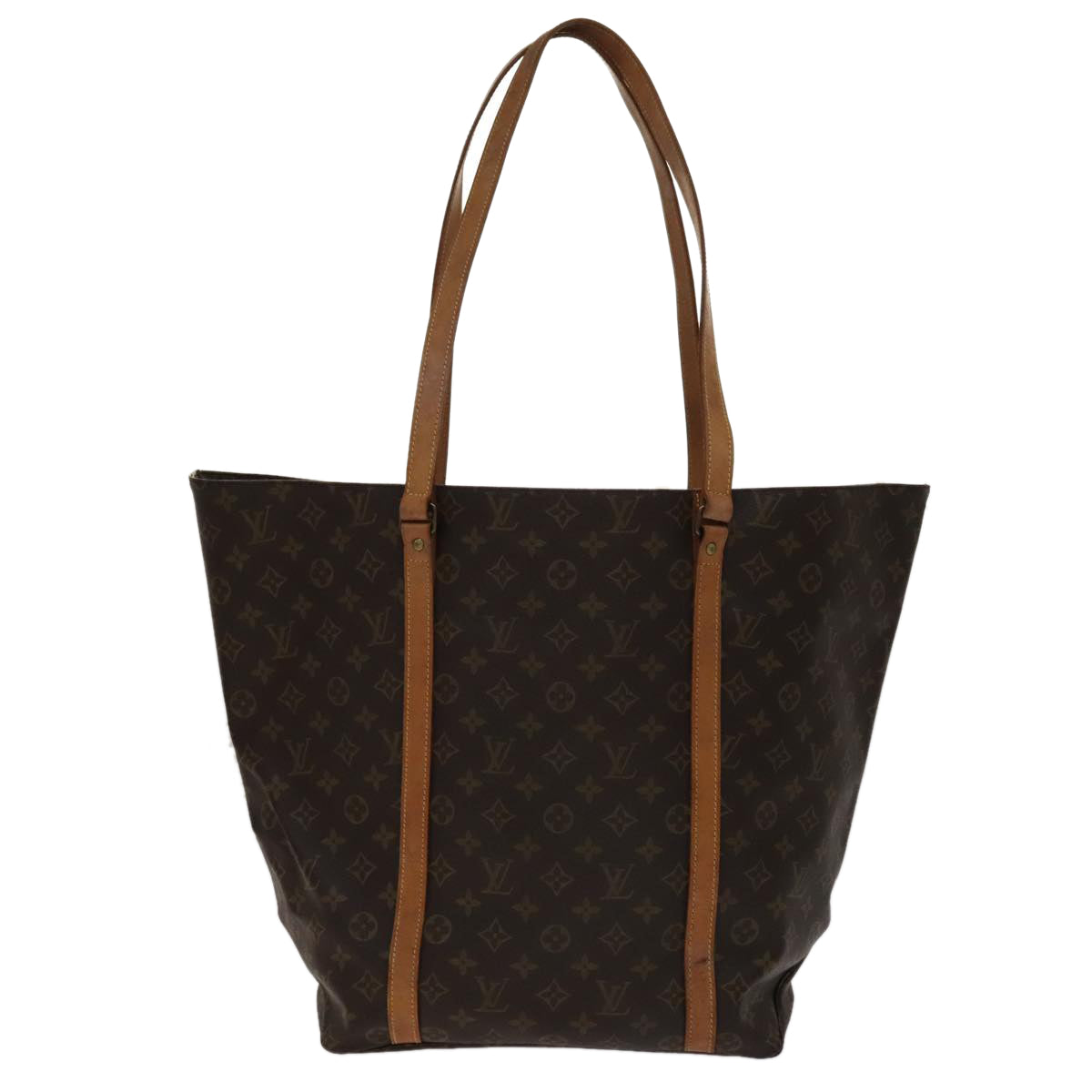 Louis Vuitton Shopping Brown Canvas Tote Bag (Pre-Owned)