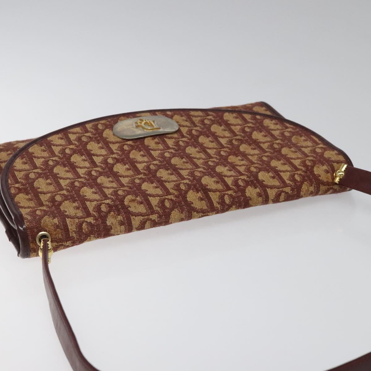 Dior Trotter Beige Canvas Shoulder Bag (Pre-Owned)