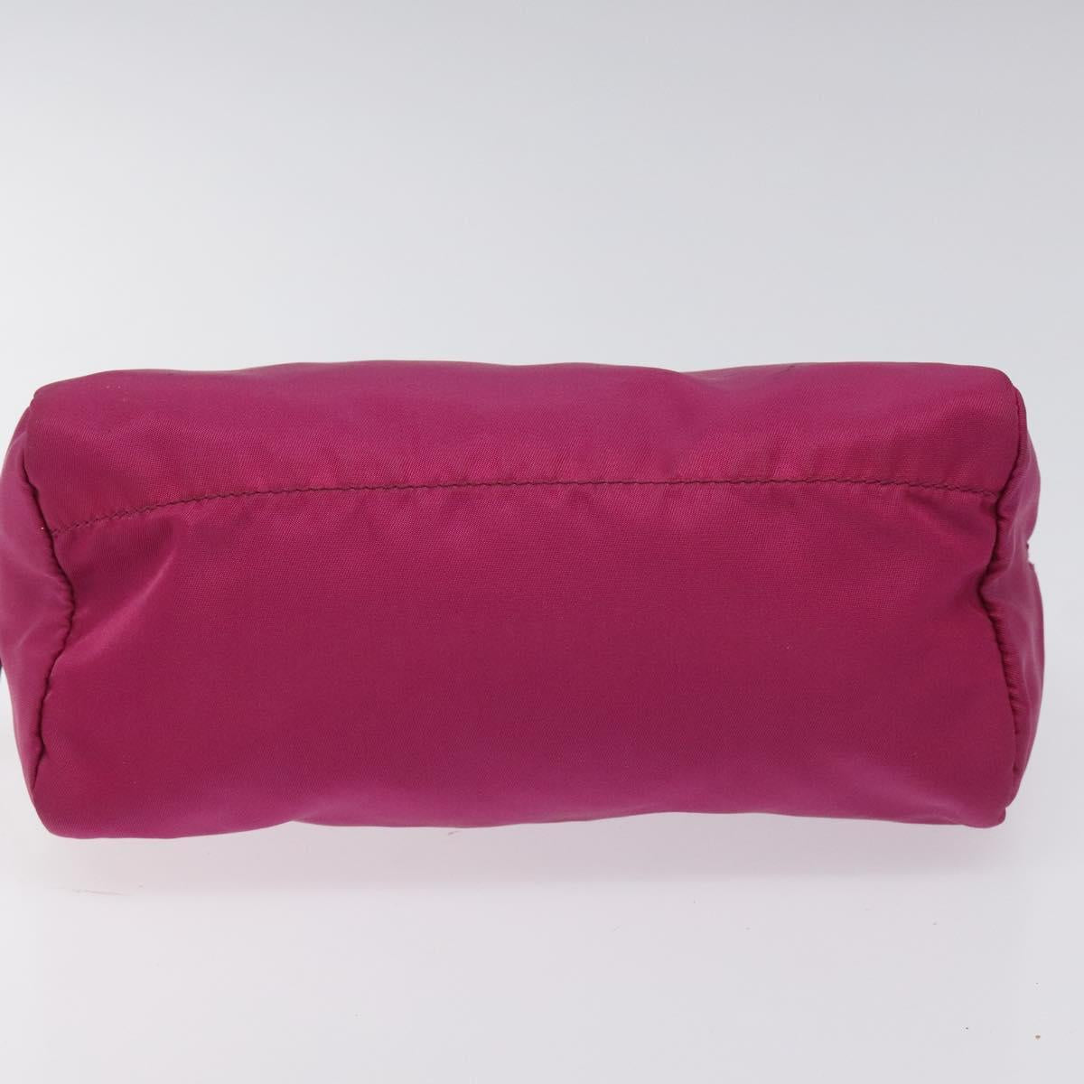 Prada Cosmetic Pouch Pink Synthetic Clutch Bag (Pre-Owned)