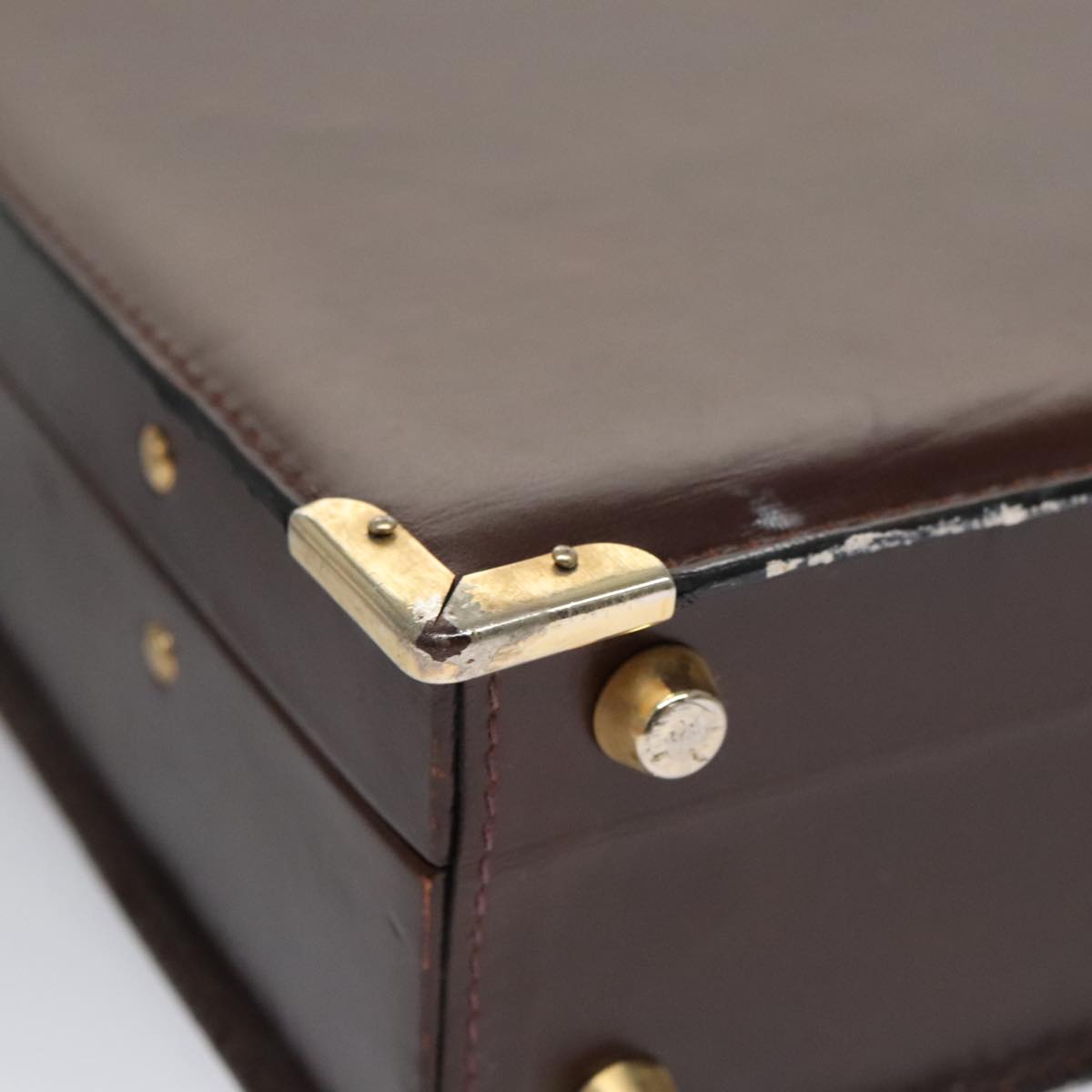 Bally Brown Leather Briefcase Bag (Pre-Owned)