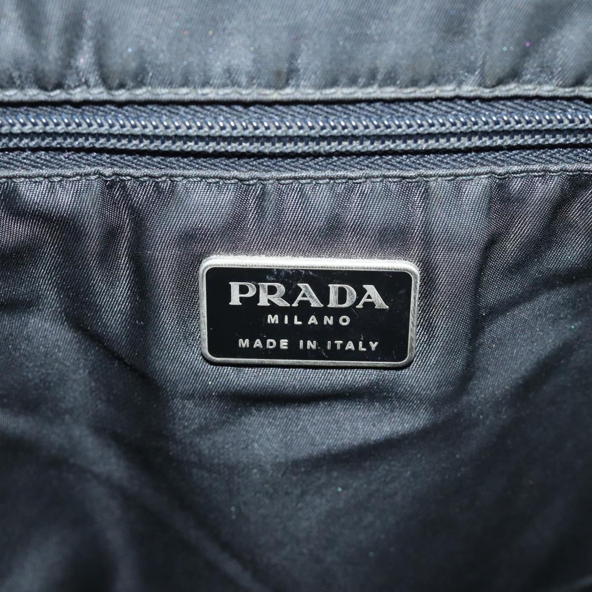 Prada Tessuto Black Synthetic Handbag (Pre-Owned)