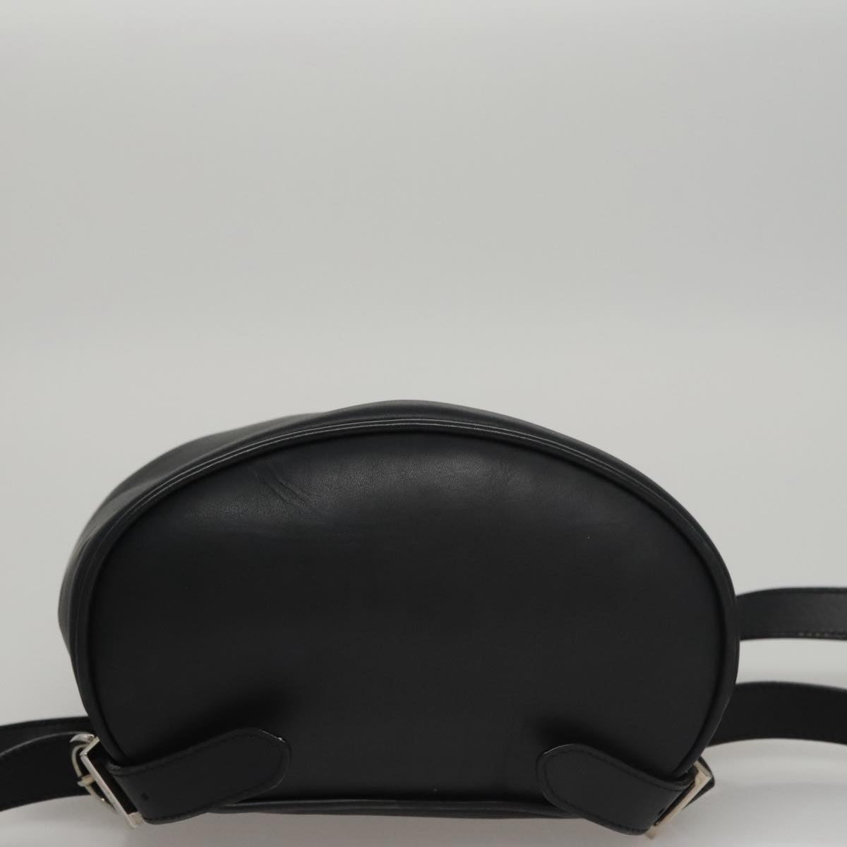Salvatore Ferragamo Gancini Black Leather Backpack Bag (Pre-Owned)