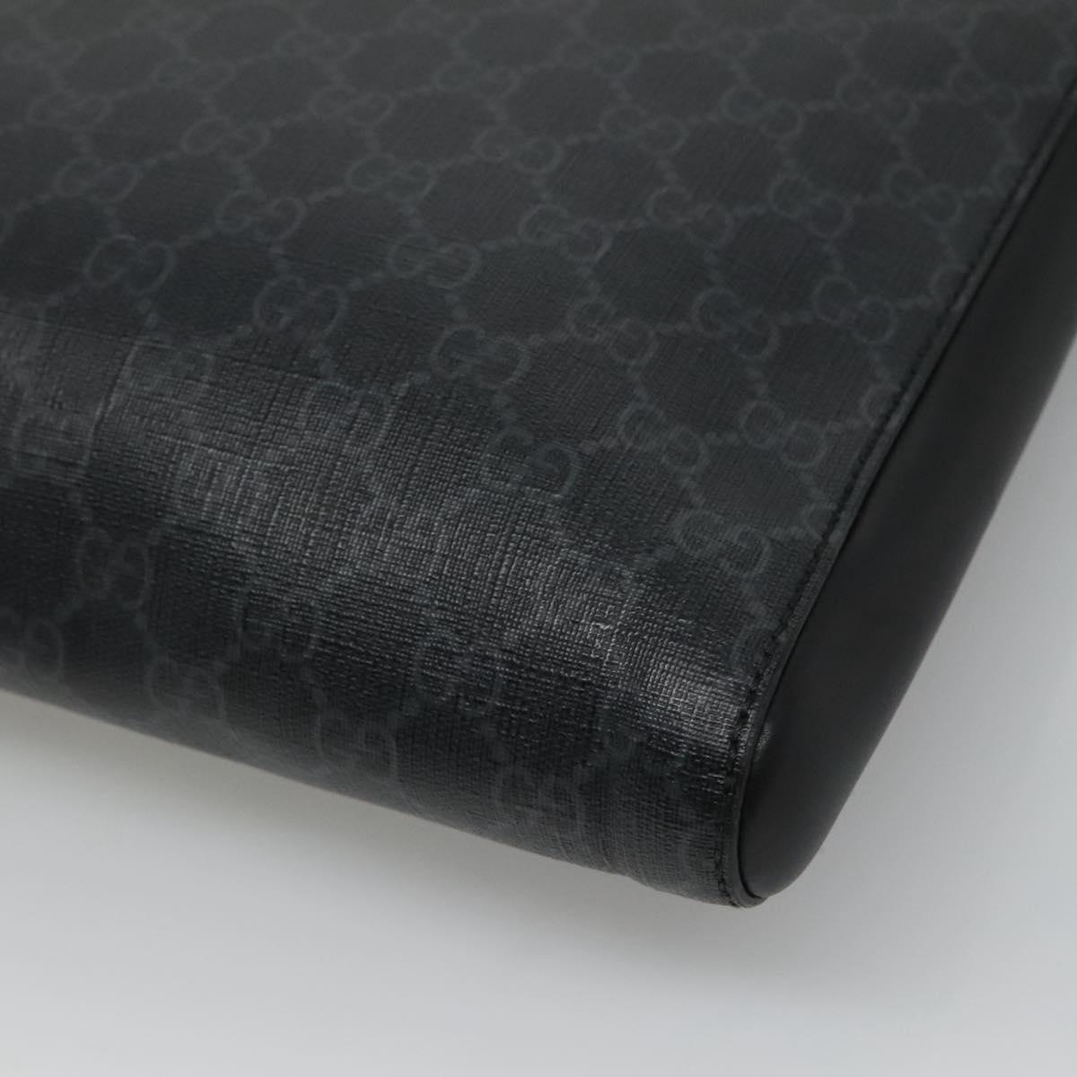Gucci Gg Canvas Black Canvas Shoulder Bag (Pre-Owned)