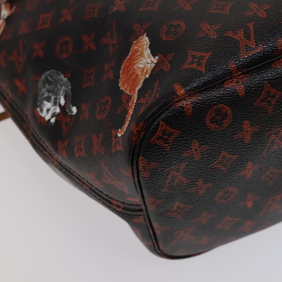 Louis Vuitton Neverfull Mm Black Canvas Tote Bag (Pre-Owned)