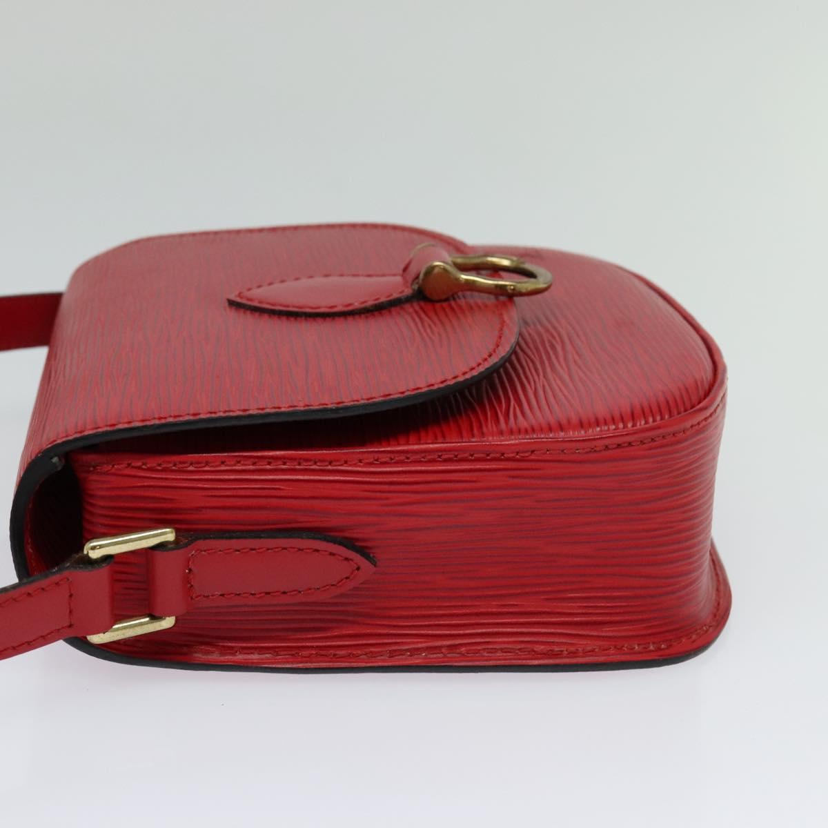 Louis Vuitton Saint Cloud Red Leather Shoulder Bag (Pre-Owned)